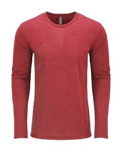 Next Level 6071 Men&#39;s Triblend Long-Sleeve Crew Tee