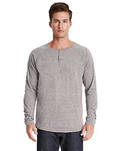 Next Level 6072 Men&#39;s Triblend Long-Sleeve Henley