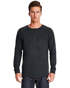 Next Level 6072 Men&#39;s Triblend Long-Sleeve Henley