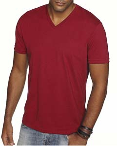 Next Level 6440 Men&#39;s Premium Fitted Sueded V-Neck Tee