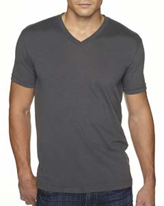 Next Level 6440 Men&#39;s Premium Fitted Sueded V-Neck Tee