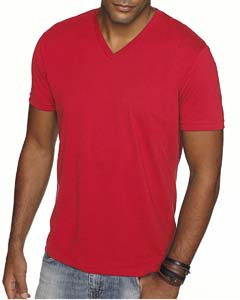 Next Level 6440 Men&#39;s Premium Fitted Sueded V-Neck Tee