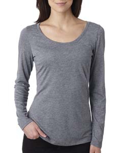 Next Level 6731 Ladies&#39; Triblend Long-Sleeve Scoop Tee