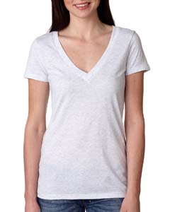 Next Level 6740 Ladies&#39; Triblend Deep-V Tee