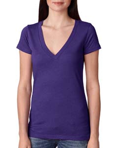 Next Level 6740 Ladies&#39; Triblend Deep-V Tee