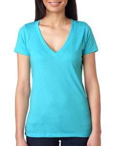 Next Level 6740 Ladies&#39; Triblend Deep-V Tee