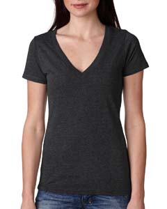 Next Level 6740 Ladies&#39; Triblend Deep-V Tee