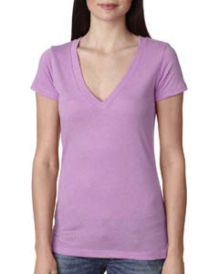 Next Level 6740 Ladies&#39; Triblend Deep-V Tee