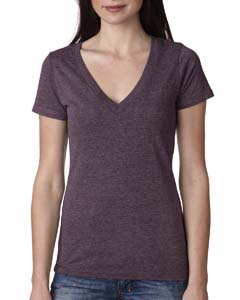 Next Level 6740 Ladies&#39; Triblend Deep-V Tee