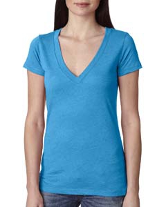 Next Level 6740 Ladies&#39; Triblend Deep-V Tee