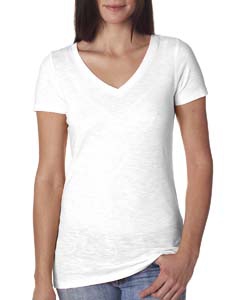 Next Level 6840 Ladies&#39; Slub Crossover V-Neck Tee