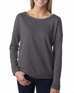 Next Level 6931 Ladies&#39; Terry Long-Sleeve Scoop Tee