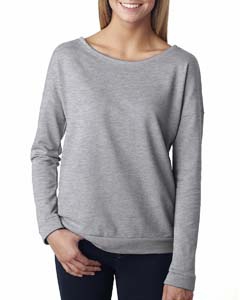 Next Level 6931 Ladies&#39; Terry Long-Sleeve Scoop Tee