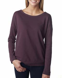 Next Level 6931 Ladies&#39; Terry Long-Sleeve Scoop Tee