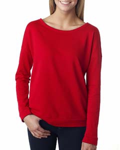 Next Level 6931 Ladies&#39; Terry Long-Sleeve Scoop Tee