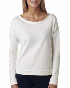 Next Level 6931 Ladies&#39; Terry Long-Sleeve Scoop Tee