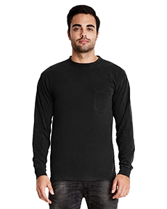 Next Level 7451 Adult Inspired Dye Long-Sleeve Crew with Pocket