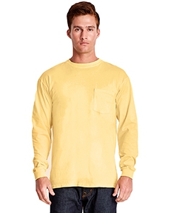 Next Level 7451 Adult Inspired Dye Long-Sleeve Crew with Pocket