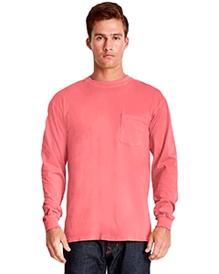 Next Level 7451 Adult Inspired Dye Long-Sleeve Crew with Pocket