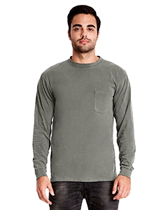 Next Level 7451 Adult Inspired Dye Long-Sleeve Crew with Pocket