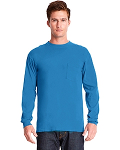 Next Level 7451 Adult Inspired Dye Long-Sleeve Crew with Pocket