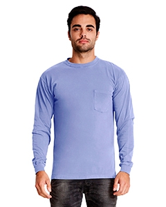 Next Level 7451 Adult Inspired Dye Long-Sleeve Crew with Pocket