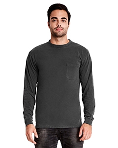 Next Level 7451 Adult Inspired Dye Long-Sleeve Crew with Pocket