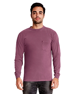 Next Level 7451 Adult Inspired Dye Long-Sleeve Crew with Pocket