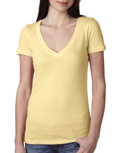 Next Level N3540 Ladies&#39; Deep V-Neck Tee