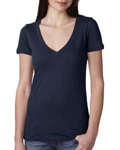 Next Level N3540 Ladies&#39; Deep V-Neck Tee