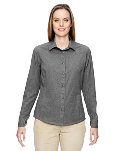 North End 77045 Ladies&#39; Excursion Utility Two-Tone Performance Shirt