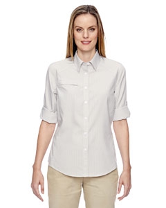 North End 77046 Ladies&#39; Excursion F.B.C. Textured Performance Shirt