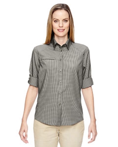 North End 77046 Ladies&#39; Excursion F.B.C. Textured Performance Shirt