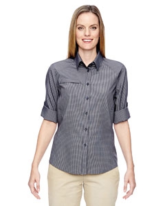 North End 77046 Ladies&#39; Excursion F.B.C. Textured Performance Shirt