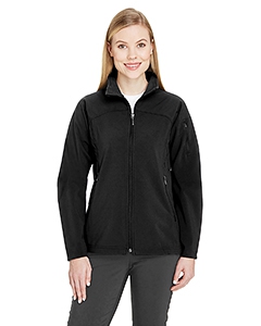 North End 78034 Ladies&#39; Three-Layer Fleece Bonded Performance Soft Shell Jacket