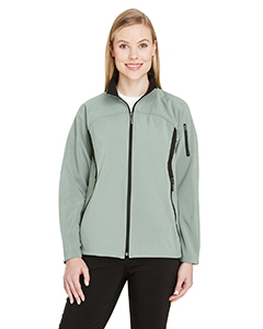 North End 78034 Ladies&#39; Three-Layer Fleece Bonded Performance Soft Shell Jacket