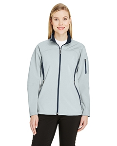 North End 78034 Ladies&#39; Three-Layer Fleece Bonded Performance Soft Shell Jacket