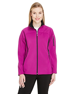 North End 78034 Ladies&#39; Three-Layer Fleece Bonded Performance Soft Shell Jacket