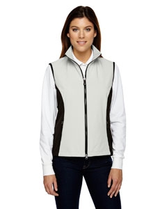 North End 78050 Ladies&#39; Three-Layer Light Bonded Performance Soft Shell Vest