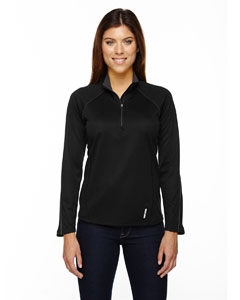 North End 78187 Ladies&#39; Radar Half-Zip Performance Long-Sleeve Top