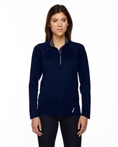 North End 78187 Ladies&#39; Radar Half-Zip Performance Long-Sleeve Top