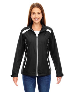 North End 78188 Ladies&#39; Tempo Lightweight Recycled Polyester Jacket with Embossed Print