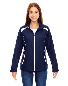 North End 78188 Ladies&#39; Tempo Lightweight Recycled Polyester Jacket with Embossed Print