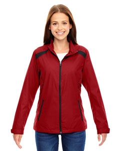 North End 78188 Ladies&#39; Tempo Lightweight Recycled Polyester Jacket with Embossed Print