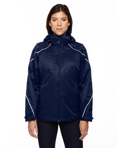 North End 78196 Ladies&#39; Angle 3-in-1 Jacket with Bonded Fleece Liner