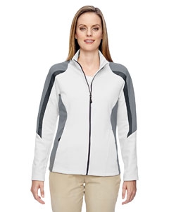 North End 78201 Ladies&#39; Strike Colorblock Fleece Jacket