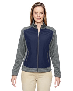 North End 78202 Ladies&#39; Victory Hybrid Performance Fleece Jacket