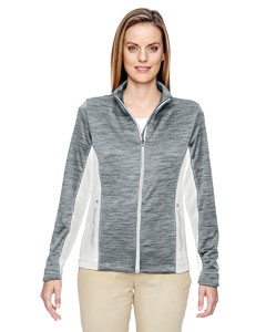 North End 78203 Ladies&#39; Shuffle Performance M&#233;lange Interlock Jacket