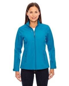 North End 78212 Ladies&#39; Forecast Three-Layer Light Bonded Travel Soft Shell Jacket