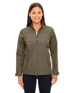 North End 78212 Ladies&#39; Forecast Three-Layer Light Bonded Travel Soft Shell Jacket